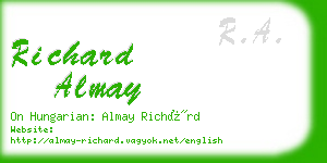 richard almay business card